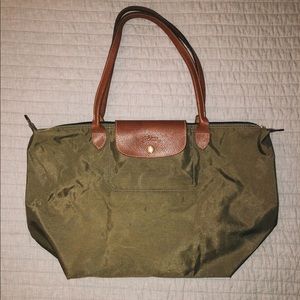 Longchamp Le Pliage Tote Bag Khaki
